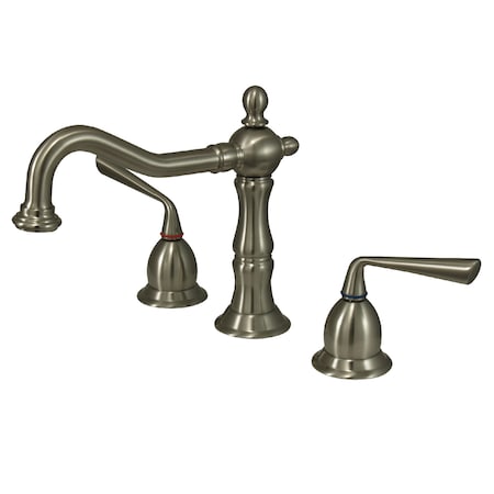 Silver Sage KS1978ZL 8-Inch Widespread Bathroom Faucet with Brass Pop-Up KS1978ZL